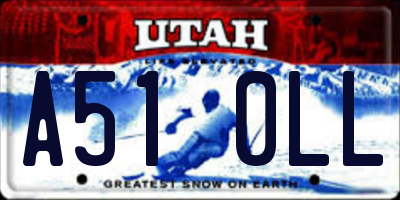 UT license plate A510LL