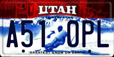 UT license plate A510PL