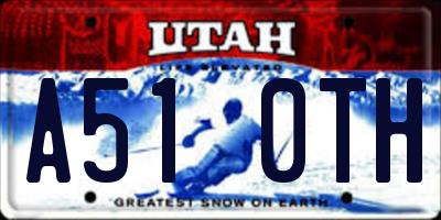 UT license plate A510TH