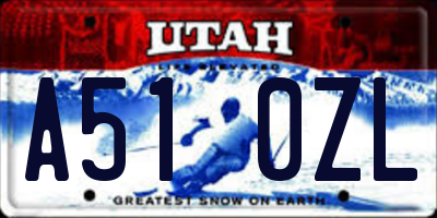 UT license plate A510ZL