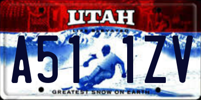 UT license plate A511ZV