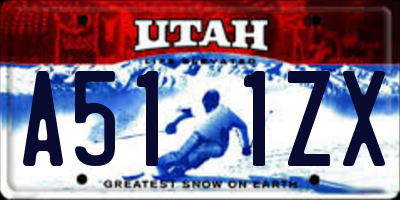 UT license plate A511ZX