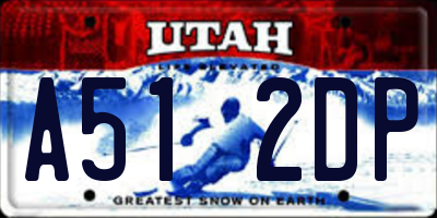 UT license plate A512DP