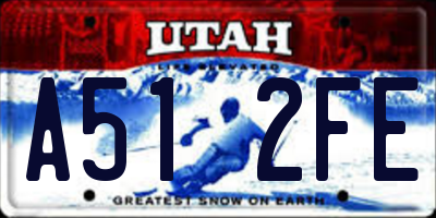 UT license plate A512FE