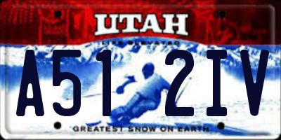 UT license plate A512IV