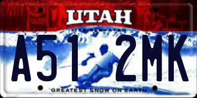 UT license plate A512MK