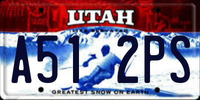 UT license plate A512PS