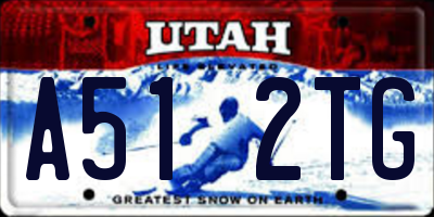 UT license plate A512TG