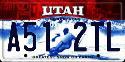 UT license plate A512TL