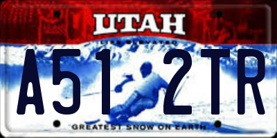 UT license plate A512TR