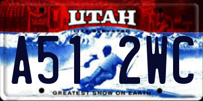 UT license plate A512WC