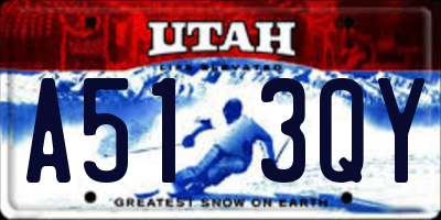 UT license plate A513QY