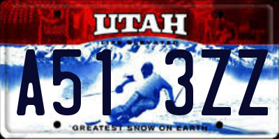UT license plate A513ZZ