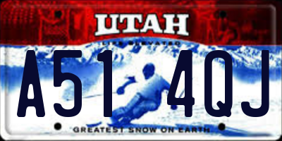 UT license plate A514QJ