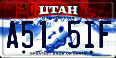 UT license plate A515IF