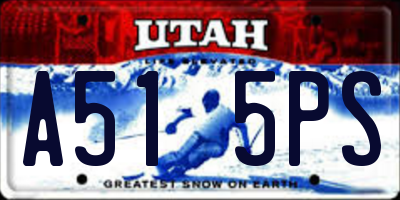 UT license plate A515PS