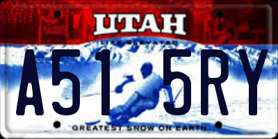 UT license plate A515RY