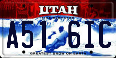 UT license plate A516IC