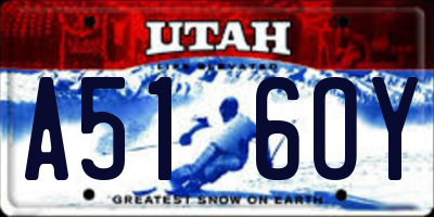 UT license plate A516OY