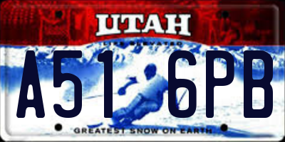 UT license plate A516PB