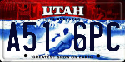 UT license plate A516PC