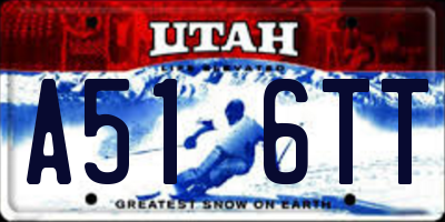 UT license plate A516TT