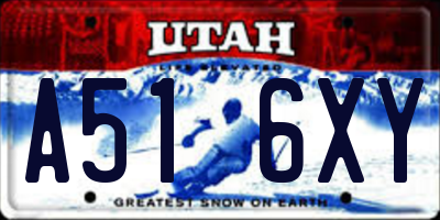 UT license plate A516XY