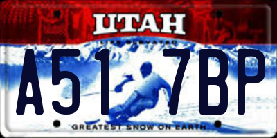 UT license plate A517BP