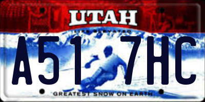 UT license plate A517HC