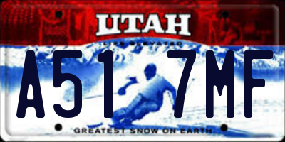 UT license plate A517MF