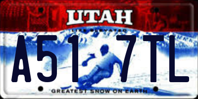 UT license plate A517TL