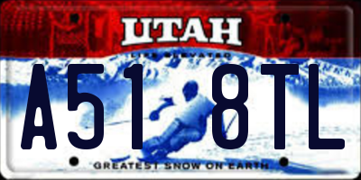 UT license plate A518TL