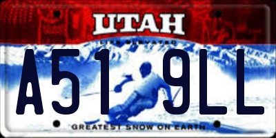 UT license plate A519LL