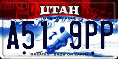 UT license plate A519PP