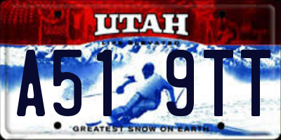 UT license plate A519TT