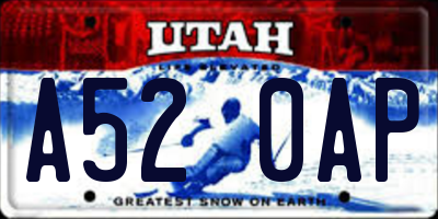 UT license plate A520AP