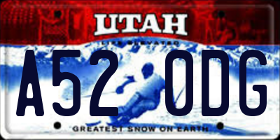 UT license plate A520DG