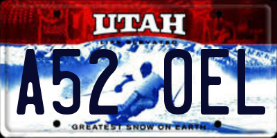 UT license plate A520EL