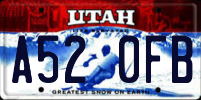 UT license plate A520FB