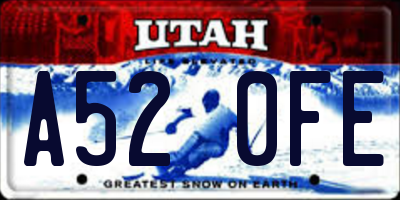 UT license plate A520FE