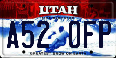 UT license plate A520FP