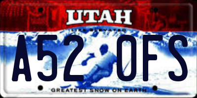 UT license plate A520FS