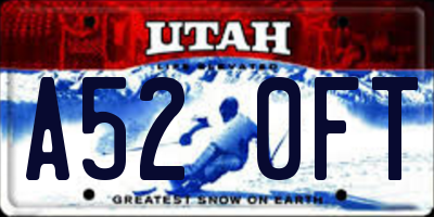 UT license plate A520FT