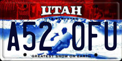 UT license plate A520FU
