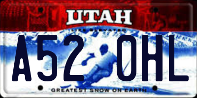 UT license plate A520HL
