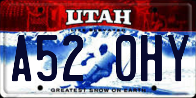 UT license plate A520HY