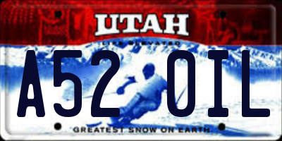 UT license plate A520IL