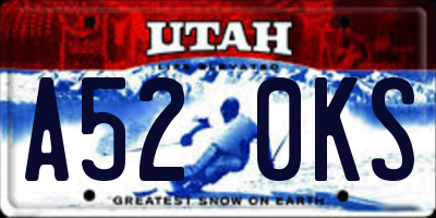 UT license plate A520KS