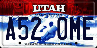 UT license plate A520ME