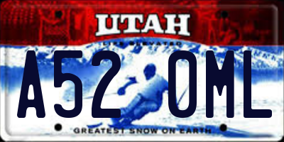 UT license plate A520ML